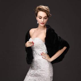 img 2 attached to 💃 Stunning Women's Shrug Shawl - Perfect Bridal Accessory