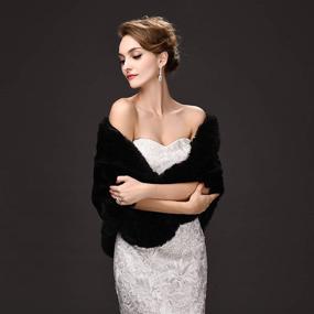 img 3 attached to 💃 Stunning Women's Shrug Shawl - Perfect Bridal Accessory