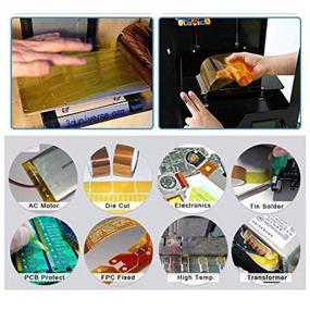 img 1 attached to 🔥 4 Pack High Temp Resistant PTFE Teflon Sheet for Heat Press Transfer and Heat Tape, Sublimation, Thermal Tape - Non-Stick Vinyl Paper, Washable Reusable Craft Mat