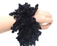 🧕 auear 2 pack volumising scrunchie: big hair tie ring for hijab volumizing - khaleeji hair scrunchie (black) logo