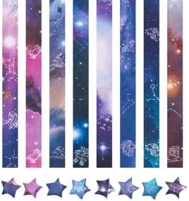 img 1 attached to 🌌 540 Sheets Origami Stars Paper: DIY Twelve Constellations Crafts for Paper Arts & Decor