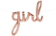 rose gold girl script balloon logo