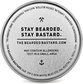 img 3 attached to Woodsman Mustache Wax: 1oz Tin for Strong All Day Hold, Enriched with Beeswax, Lanolin, and Jojoba Oil. Premium Men's Care for Great Smelling Facial Hair Products