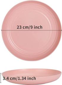 img 3 attached to 🍽️ Microwave and Dishwasher Safe Lightweight Unbreakable Dinnerware