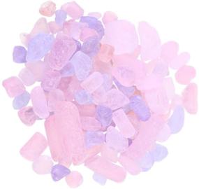 img 2 attached to Natural Irregular Aquarium Gravel Stone in Pink Purple - Polished Gravel for Outdoor Garden Landscaping, Vase Fillers, and Decorative Purposes