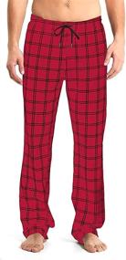 img 4 attached to 👖 Comfortable & Stylish Idtswch Inseam Cotton Sleepwear Bottoms for Men