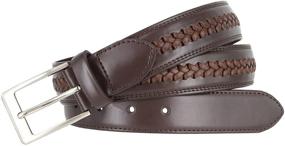 img 3 attached to 👔 Stylish Crossweave Braided Leather Accessories and Belts for Men - A Casual and Versatile Choice