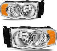 🚗 сборка фары jsboyat для замены на dodge ram 1500 2002-2005 гг. и dodge ram 2500/3500 2003-2005 гг. - левая и правая стороны. логотип