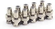 🔌 10 pack ruiling rca female to bnc male adapters for cctv video - coaxial connector logo