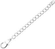 beadaholique 324b-006 5-piece silver chain necklace extender, 2-inch: enhance and personalize your jewelry! logo