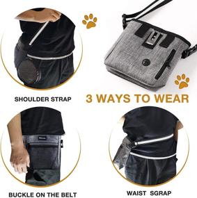 img 2 attached to PETXIAOWU Dog Treat Training Pouch with 2 Bowls and Poop Bag Dispenser – Versatile Wear Options for Travel