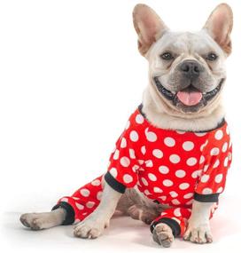 img 3 attached to CuteBone Warm Dog Pajamas: Cozy 2-Pack Onesies for Medium-Sized Dogs - Ideal for Boys & Girls, Adorable Puppy Clothes