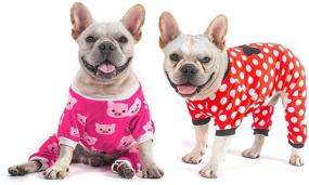 img 4 attached to CuteBone Warm Dog Pajamas: Cozy 2-Pack Onesies for Medium-Sized Dogs - Ideal for Boys & Girls, Adorable Puppy Clothes