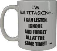 🎯 rogue river funny coffee mug: i'm multitasking novelty cup - perfect office party gift for employees, boss, and coworkers logo