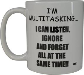 img 4 attached to 🎯 Rogue River Funny Coffee Mug: I'm Multitasking Novelty Cup - Perfect Office Party Gift for Employees, Boss, and Coworkers