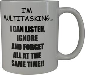 img 3 attached to 🎯 Rogue River Funny Coffee Mug: I'm Multitasking Novelty Cup - Perfect Office Party Gift for Employees, Boss, and Coworkers