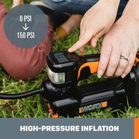 img 1 attached to 💨 Convenient Worx WX092L 20V Power Share Portable Air Pump Inflator for Quick Inflation Needs
