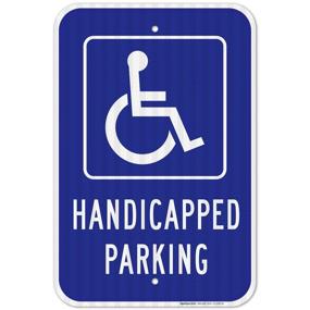 img 4 attached to Handicap Parking Sign Prismatic Reflective