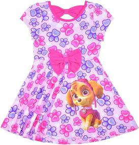 img 2 attached to 🐾 Adorable Nickelodeon Girls' Little 2 Pack Paw Patrol Dresses - Perfect for Paw Patrol Fans!