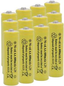 img 3 attached to 🌞 QBLPOWER Solar Light Rechargeable Batteries for Garden Lamps (12 Pack AA Yellow)