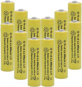 img 4 attached to 🌞 QBLPOWER Solar Light Rechargeable Batteries for Garden Lamps (12 Pack AA Yellow)