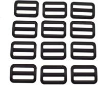 hao pro 1 inch tri glides slides clips buckles: enhance grip, no slipping | 12 pack for collars, aprons, sling bags, and more logo