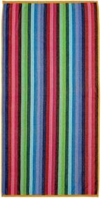img 2 attached to 🏖️ Kaufman 6-Pack Soft Cotton Oversized Beach, Pool, and Bath Towels - Quick Dry, Highly Absorbent, 100% Yarn Dye, Bright Multi-Color Stripe Design (32in X 62in)