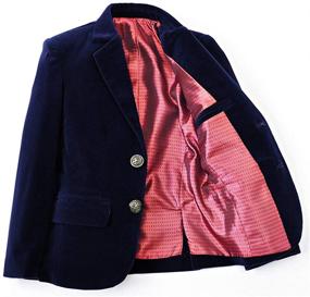 img 1 attached to 👶 Trendy Formal Wear: Luxurious Velvet Pieces for Boys' Toddler Dresswear