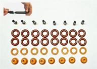 enhanced fuel injector repair kit for ford v8 5.4l 4.6l, lincoln and 🔧 mercury - includes orings, basket filter, spacer, pintle cap, and optional filter removal tool logo