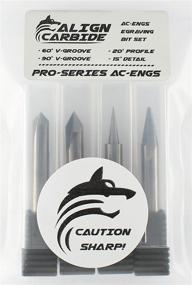 img 3 attached to 🔪 V Groove Carbide 4-Piece Engraving and Carving Kit