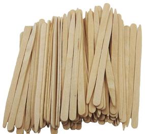img 1 attached to 🔪 400 Count Small Wax Wooden Spatulas Applicator Sticks for Hair Eyebrow Removal by Spa Stix