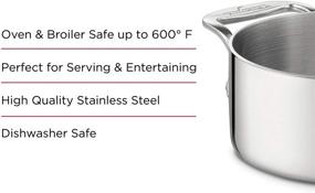 img 2 attached to 🍲 All-Clad 59914 Stainless Steel Dishwasher Safe 0.5-Quart Soup / Souffle Ramekins Cookware Set, 2-Piece, Silver: Must-Have Stainless Steel Ramekins Set for Perfect Soup and Souffle Preparation