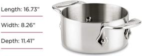 img 3 attached to 🍲 All-Clad 59914 Stainless Steel Dishwasher Safe 0.5-Quart Soup / Souffle Ramekins Cookware Set, 2-Piece, Silver: Must-Have Stainless Steel Ramekins Set for Perfect Soup and Souffle Preparation