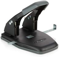 🔳 swingline comfort handle two hole puncher, 28 sheet capacity, 50% easier to use, black (74050) logo