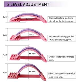 img 3 attached to 🔑 Ultimate Back Stretcher: 10 Device Set for Lower Back Pain Relief, Magnets, Multi-Level Massager, Lumbar Support - Treat Disc Herniation, Sciatica, Scoliosis!