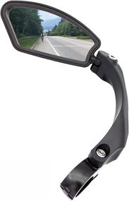 img 4 attached to Hafny Stainless Steel Lens Handlebar Bike 🔍 Mirror - Improve Safety with this Rearview Bicycle Mirror