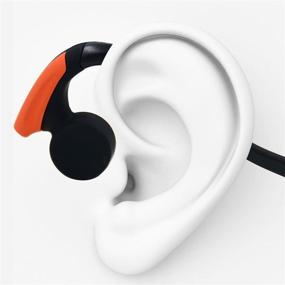 img 1 attached to GZCRDZ Bone Conduction Headphones With Microphone Stereo Open-Ear Sport Headphone With Noise Reduction Microphone (Orange)