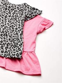 img 2 attached to Spotted Zebra Girls' Short-Sleeve Flutter T-Shirts: Amazon Brand for Fashionable Kids