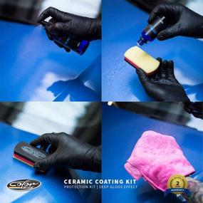 img 3 attached to 🚘 Комплект Color N Drive Deep Gloss 9H для керамического покрытия автомобиля, защита краски, предотвращение царапин, пятен и сколов, защита от ультрафиолетового излучения, глянцевое покрытие - уход за автомобилем