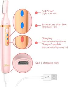 img 1 attached to Women's Eyebrow Trimmer with Light - Painless Electric Razor, Cordless Hair Remover for Face, Lips, Armpit - Portable Rechargeable Bikini Shaver