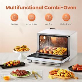 img 3 attached to 🔥 FOTILE Chefcubii: The Ultimate 4-in-1 Countertop Convection Steam Combi Oven Air Fryer Food Dehydrator with Precise Temperature Control, 40+ Preset Menu, and Steam Self-clean – Discover the Power of Cooking Innovation in 30 Qt