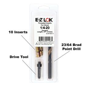 img 1 attached to 🔧 EZ-Hex - EZ-901420-13 Installation Kit for Soft Wood with Threaded Insert - Flanged - 1/4-20 x 13mm