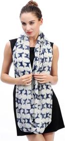 img 2 attached to 🧣 Lina Lily Labrador Lightweight Women's Accessories for Scarves and Wraps - Infinity Collection