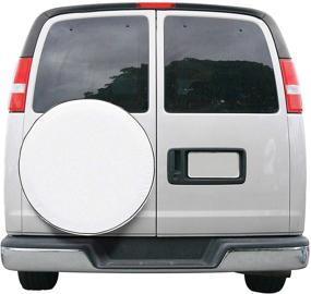 img 4 attached to 🚐 Protect Your RV Spare Tire with Classic Accessories Over Drive Universal Fit Spare Tire Cover in White (26.75"-29.75" Diameter)