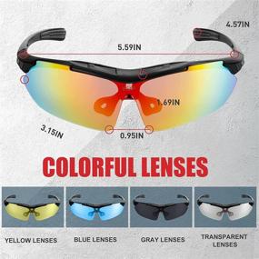 img 1 attached to IPSXP Polarized Sports Sunglasses Cycling Glasses with 5 Interchangeable Lenses for Men and Women – Ideal for Cycling, Running, Hiking