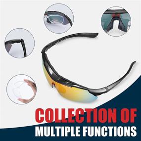 img 3 attached to IPSXP Polarized Sports Sunglasses Cycling Glasses with 5 Interchangeable Lenses for Men and Women – Ideal for Cycling, Running, Hiking