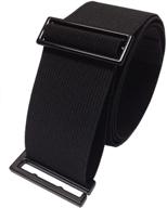 👗 slimming elastic waist belt for women - skinnibelt: black women's accessory in belts logo