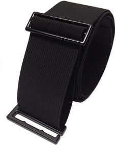 img 4 attached to 👗 Slimming Elastic Waist Belt for Women - SkinniBelt: Black Women's Accessory in Belts