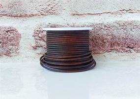 img 1 attached to 🪡 Genuine Leather Round Cord: Perfect for Jewelry Making, Kumihimo Braiding, Crafts & More in Distressed Light Brown, 2.0 MM