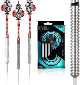 img 4 attached to ONE80 90% VHD Steel Tip Tungsten Dart Set - Professional Barrel Style with Bonus Flights, Shafts, and Sharpener - Gift Box Packaging